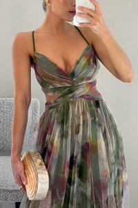 Madeline | Vestido Longo Floral para uma Elegância sem Esforço