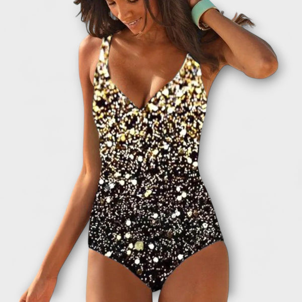 Fato de banho tricolor