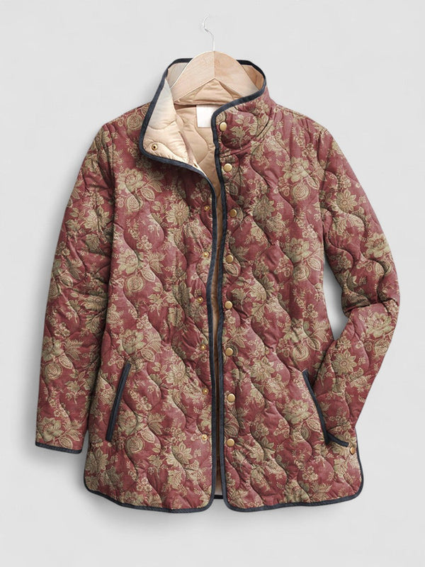 Lilian | Casaco Feminino Floral Retrô Confortável