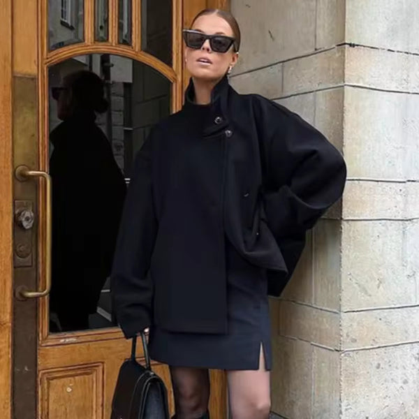 Elise | Casaco Curto Luxuoso de Duplo Abotoamento