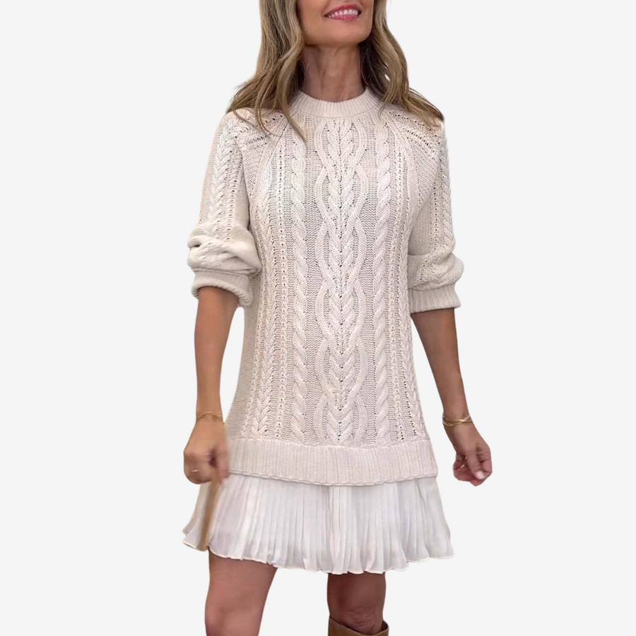 Gaely™ – Vestido de Malha com Toque Feminino