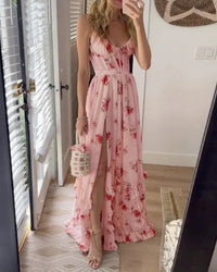 Sónia | Vestido midi com padrão floral