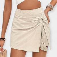 Calções de Cintura Alta com Saia