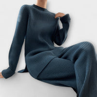 Albertina - Conjunto Cosy de Tricô Canelado de 2 Peças