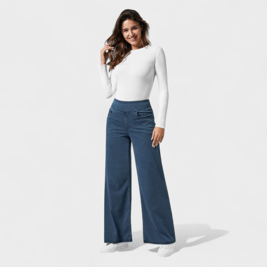 Irene - Calças de ganga de corte largo