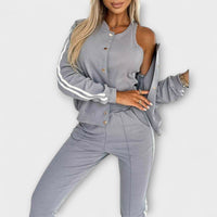 Eulalia - Conjunto de casaco, colete e calças