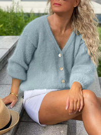 Manuela | Camisola de Malha com Botões e Manga Comprida