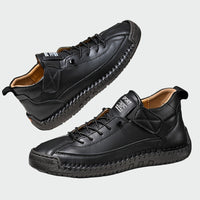 Botas de couro ortopédicas de cano curto