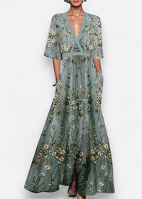 Romi - Vestido maxi floral elegante