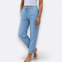 Sara | Calças elásticas de linho respirável Premium