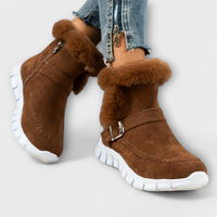 Anny-Botas de tornozelo quentes e forradas