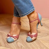 Bellarosa | Sandálias coloridas com nó e tiras, com biqueira redonda