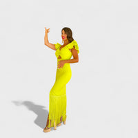 Lucía - Vestido flamenco néon