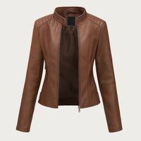 Jeniffer | Casaco de Couro Moderno