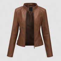 Jeniffer | Casaco de Couro Moderno