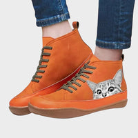 Kitty- Botas de couro para amantes de gatos