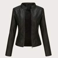 Jeniffer | Casaco de Couro Moderno