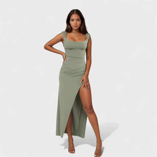 Sarella - Vestido comprido com costas abertas e laço