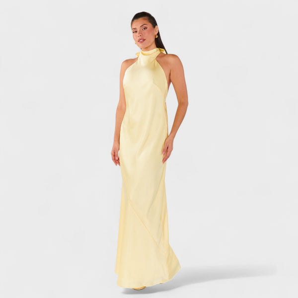 Martina - Vestido com laço de cetim