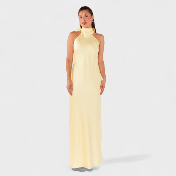 Martina - Vestido com laço de cetim