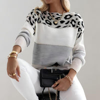 Julinha | Camisola Casual com Estampa Leopardo