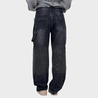 Valerie - Calças de ganga largas com um brilho subtil