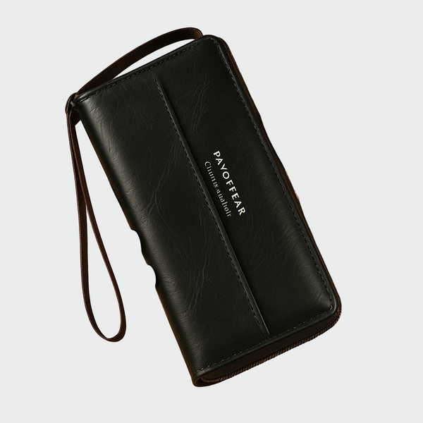 Carteira de couro atemporal