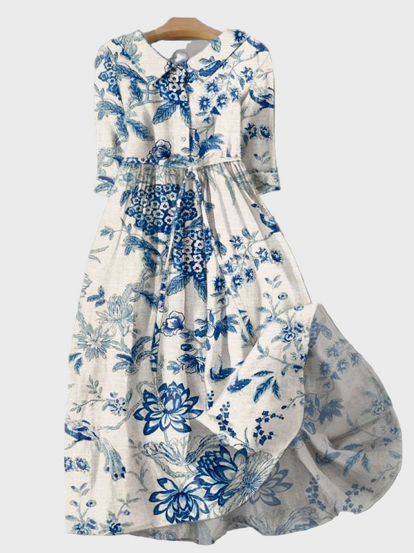 Vestido de Porcelana Floral
