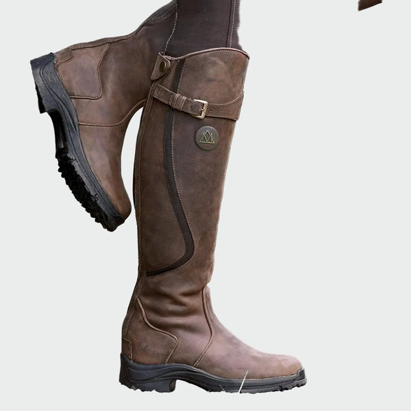 Botas de couro ortopédicas premium