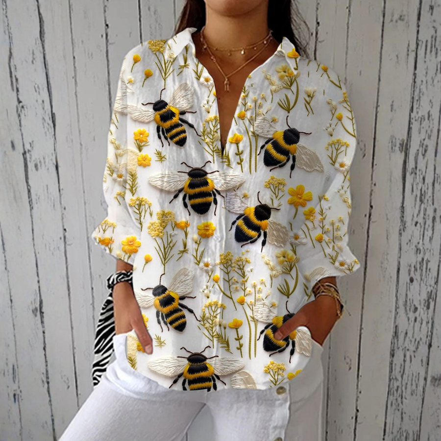 Brigitte | Blusa Abelha Leve Conforto com Estilo