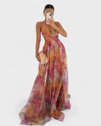 Madeline | Vestido Longo Floral para uma Elegância sem Esforço