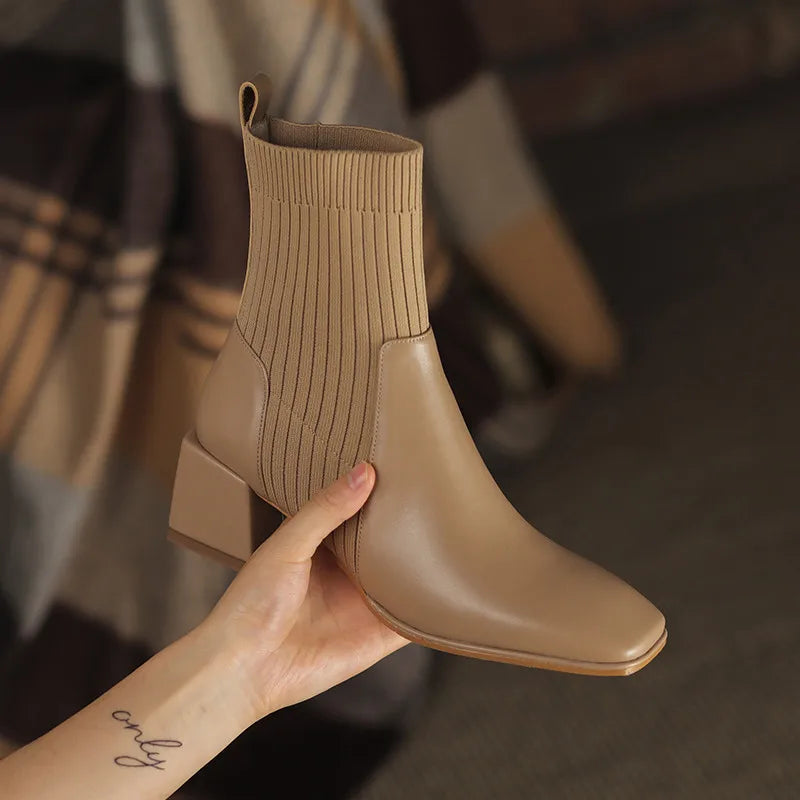 Lulu–Botas com plataforma, Conforto e Elegância Feminina