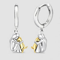 Brincos Abraço de Cão (Fecho Redondo)