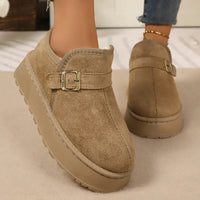 Aurora | Botas com plataforma em camurça sintética com forro quente e sola antiderrapante