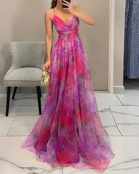 Madeline | Vestido Longo Floral para uma Elegância sem Esforço