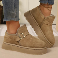 Aurora | Botas com plataforma em camurça sintética com forro quente e sola antiderrapante