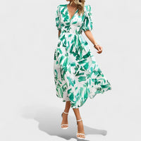 Clara – Vestido Midi Floral Elegante