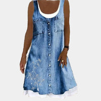 Vestido de Jeans Macio e Elegante