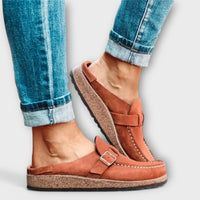 Vidonia-Mocassins ortopédicos para mulher com fivelas decorativas