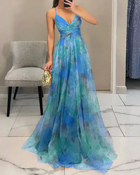 Madeline | Vestido Longo Floral para uma Elegância sem Esforço