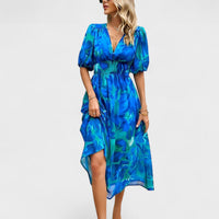 Clara – Vestido Midi Floral Elegante