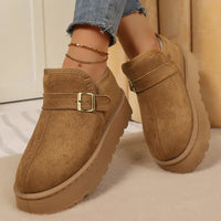 Aurora | Botas com plataforma em camurça sintética com forro quente e sola antiderrapante