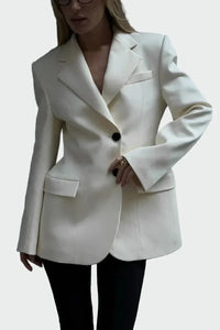 Blazer com Linha Impressionante e Botões