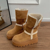 Danna | Botas com plataforma de inverno com design moderno e aconchegante