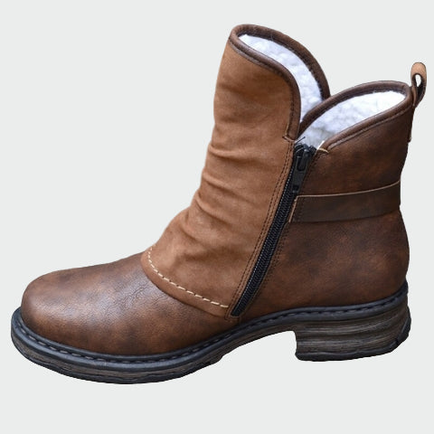 Botas de couro para o campo para conforto diário