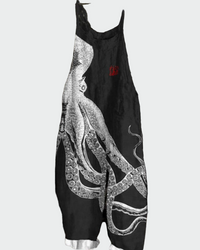 Macacão feminino de perna larga