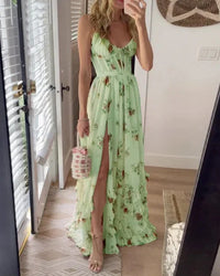Sónia | Vestido midi com padrão floral