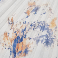 Jessie | Vestido Elegante de Cerimónia Floral em Azul e Branco