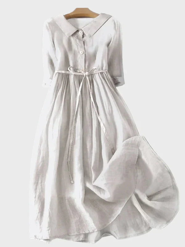 Vestido com Gola Elegante