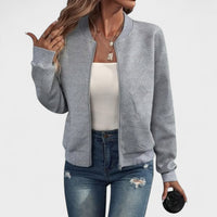 Dora – Casaco bomber estruturado com fecho